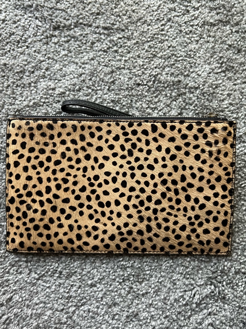Aimee Kestenberg Leopard Print Card Holder Wristlet - Tan & Black
